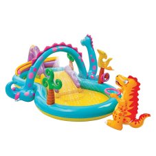 Игровой центр Динолэнд с горкой 333х229х112см, 280л, рем.комплект, от 3 лет, 57135 INTEX